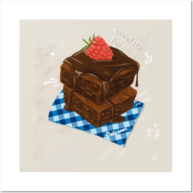 Chocolate brownie or its a sin Wall Art by Evgenija.S